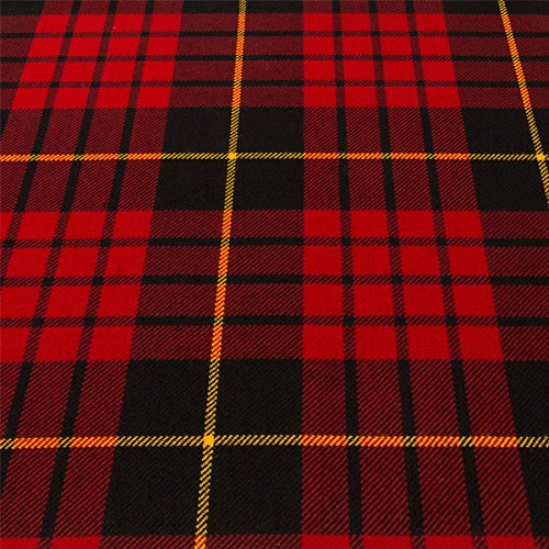 Tissu tartan MacQueen moderne au mètre léger 10oz en laine de qualité supérieure pour kilt éco