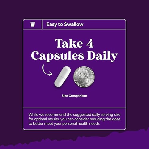 Miniatura 8 de Paquete de cápsulas de glicinato de magnesio de 400 mg y potente L tirosina 500 mg cápsulas - para apoyo al sueño, salud ósea, recuperación