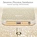 ESR iPhone 5S Case, iPhone SE Case, iPhone 5 Case,Glitter Sparkle Bling Case [Three Layer] for Girls Women [Shock-Absorption] for iPhone 5S/SE/5 (Champagne Gold)