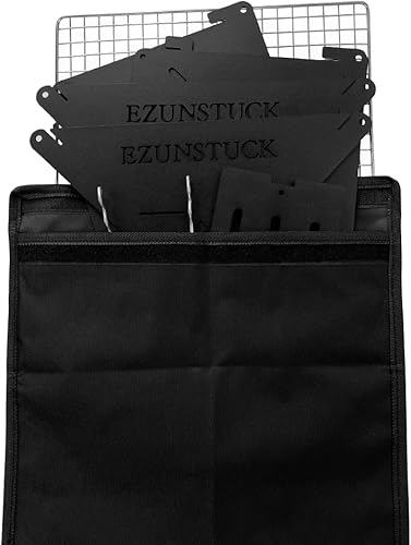 Miniatura 5 de Hoguera portátil para campamento, pequeña estufa de fuego para campamento al aire libre, ligera, plegable, bolsa Oxford a juego, leña y carbón, negro