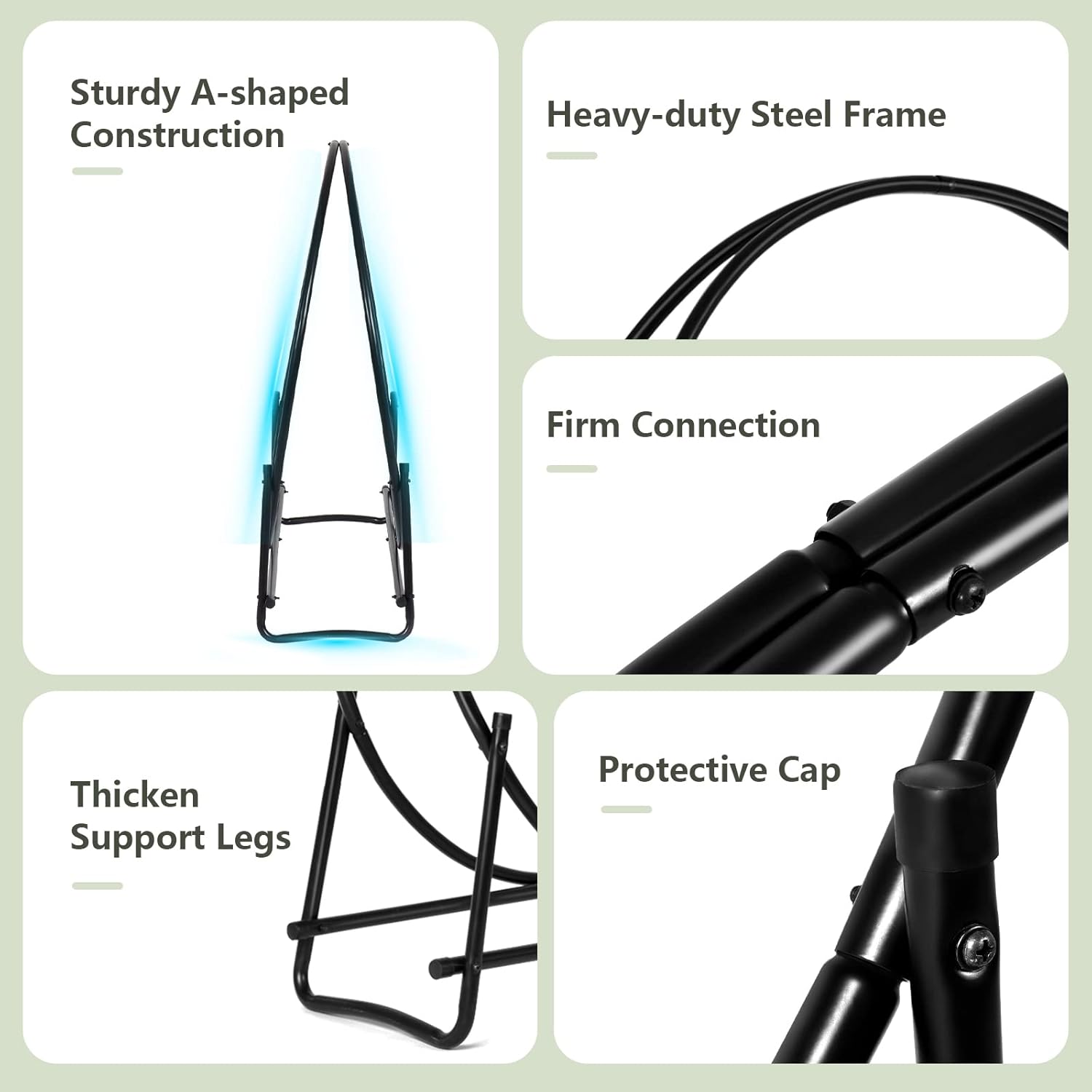 RELAX4LIFE Fireplace Accessories Firewood Rack - 40 Inch Tubular Log Hoop for Indoor, Outdoor Use, Heavy-duty Steel Frame, Firewood Holder for Patio, Deck, Porch, Easy Assembly Fireplace Wood Holder