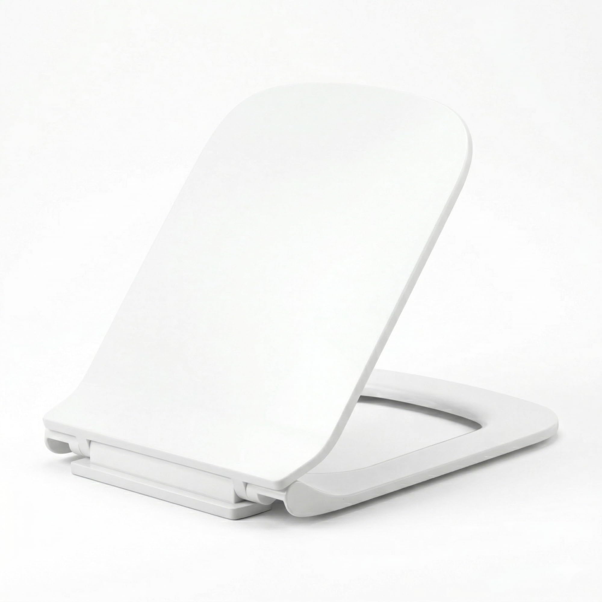 Bluestar D Shape Soft Close Toilet Seat Cover | Silent Soft Close | Elongated Western WC Commode Lid | Anti-Bacterial Surface | Top-Fixing Easy Install | Heavy Duty PP (White)-image-20