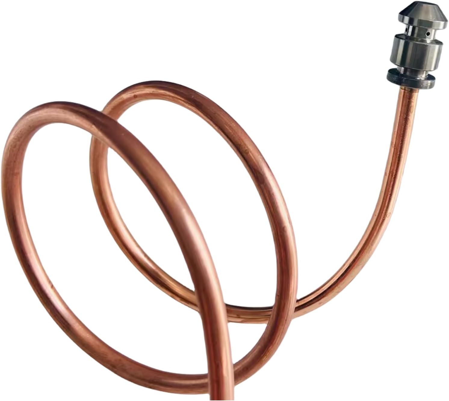 3/16" OD x 25.6" Bendable Copper Pilot Tube - Replacement Oven Pilot Burner with 2065641 Valve - for Commercial Gas Range, Hotel Kitchen Repair