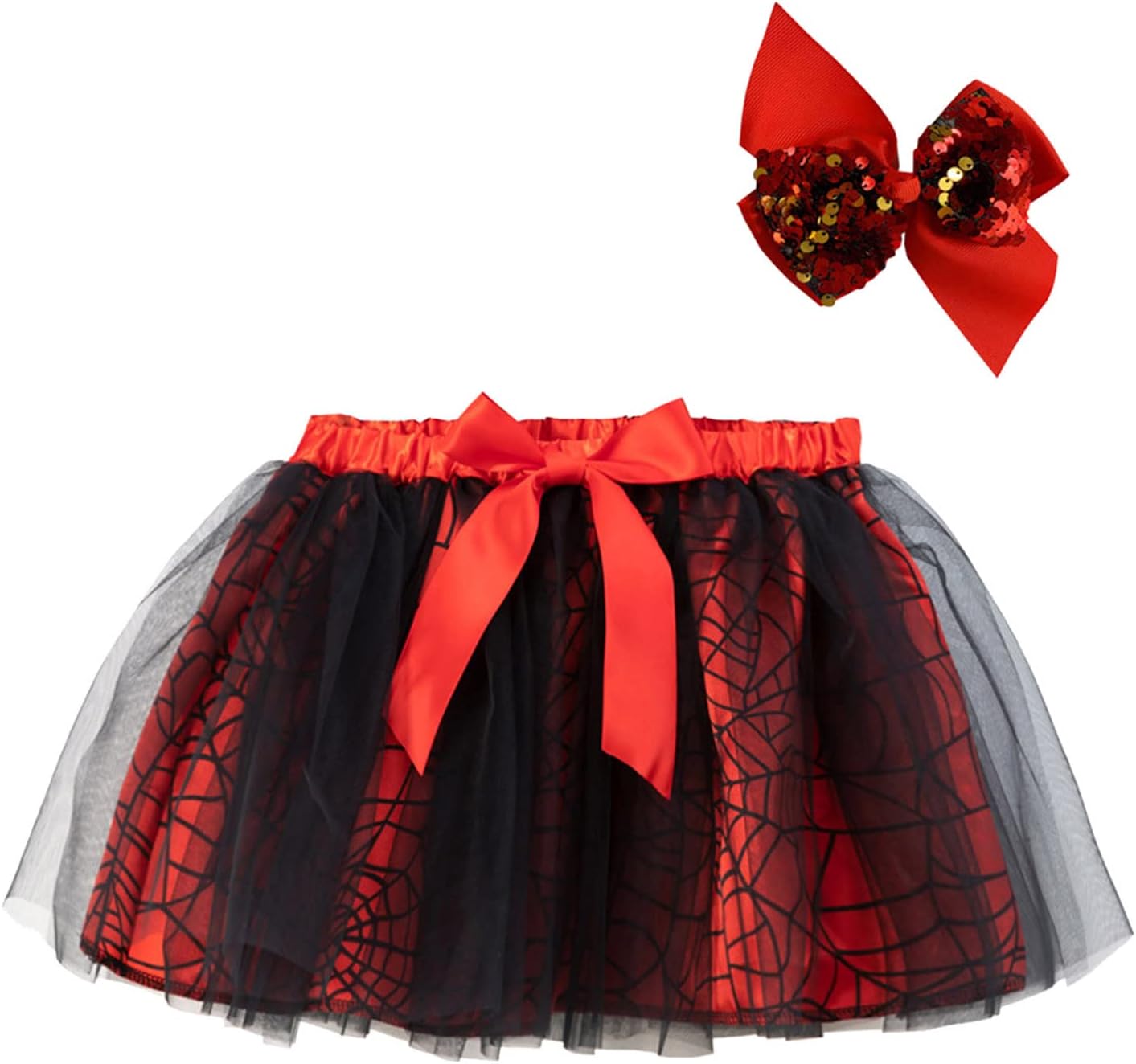Kelandoom Jupe Tutu En Tulle Fille,Scène De Fête De Noël Lumineuse Tulle Ballet Enfants Fille Mini Jupe Jupe Paillette Fille Accessoire De Déguisement Costume Carnaval Bebe Robe Fille 2 Ans