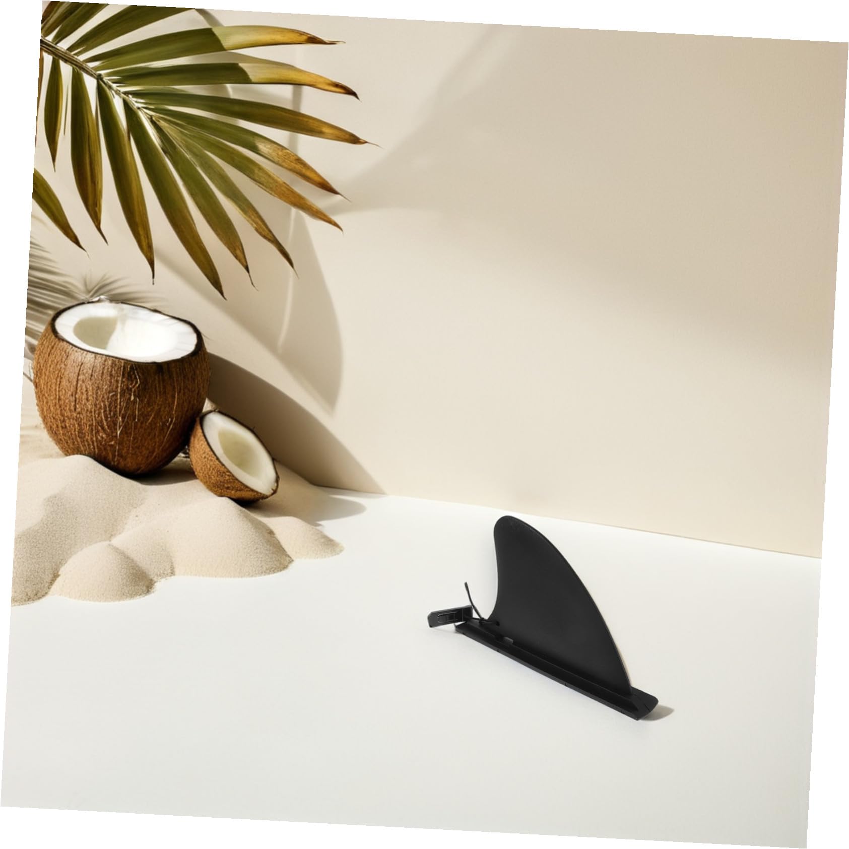 Aileron de Paddle Amovible 4 Pièces pour Planche de Sup | Pvc Noir, Conception Détachable, Lot de 4, Usage Sports Nautiques et Surf