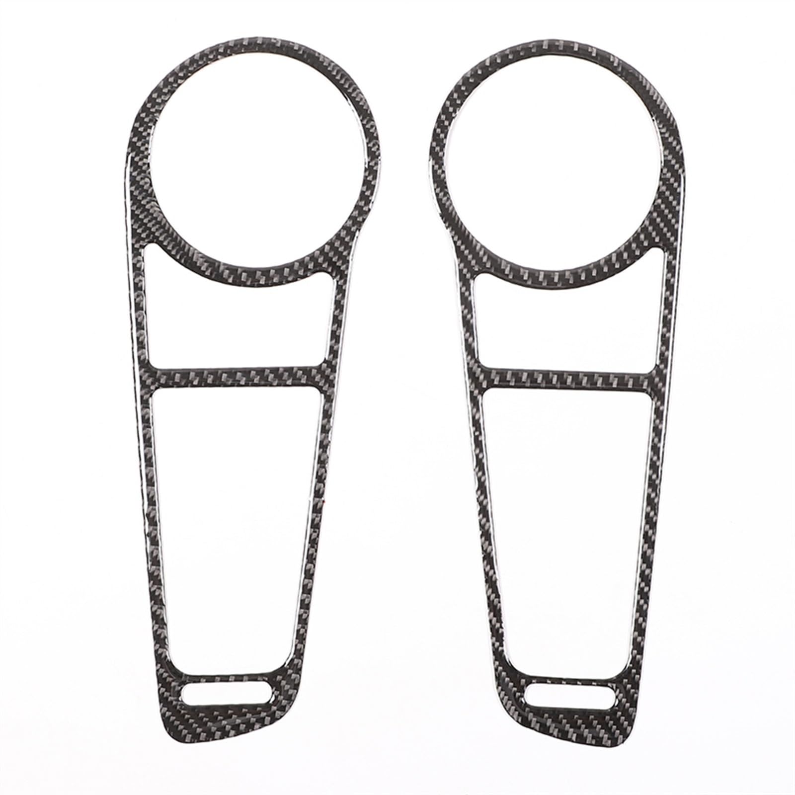 Hmjdz Carbon Fiber Black Car Part For Kia For Soul For Am 2009-2013 2012 2011 2010 Car Dashboard Air Vent Decorative Frame Sticker Carbon Fiber Interior Accessories 2 Pcs(Carbon Fiber Black)