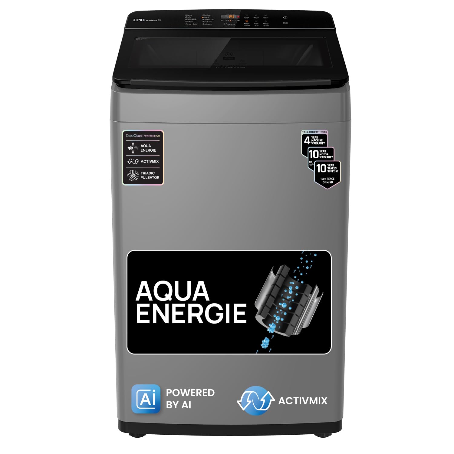 IFB 8 Kg 5 Star with Eco Inverter, AI Powered, Fully Automatic Top Load Washing Machine (2024 Model, TL801MG1, ActivMix, Aqua Energie, Med Grey) IFB 8 Kg 5 Star with Eco Inverter, AI Powered, Fully Automatic Top Load Washing Machine (2024 Model, TL801MG1, ActivMix, Aqua Energie, Med Grey)