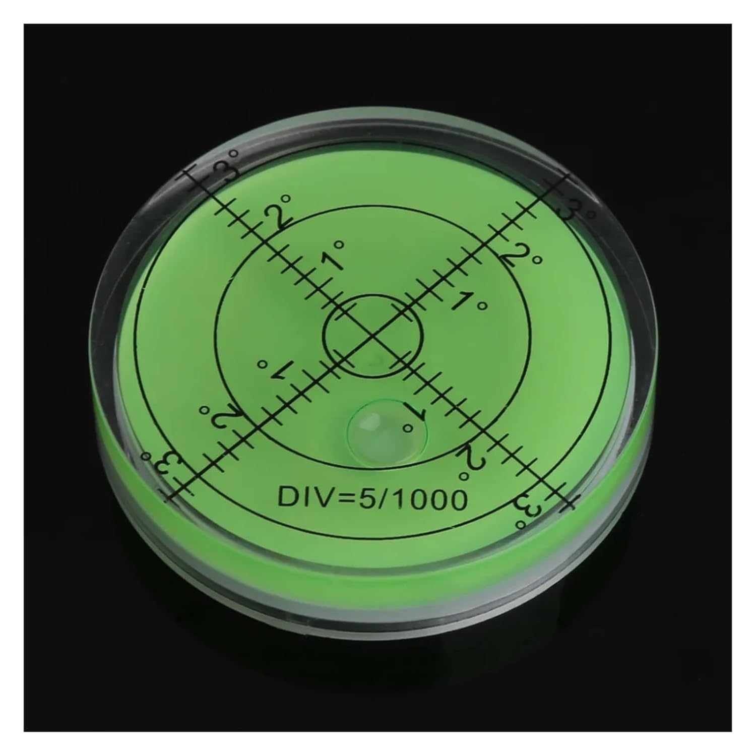 60mm Large Bubble Level with Graduated Markings on The for Circular Measurements