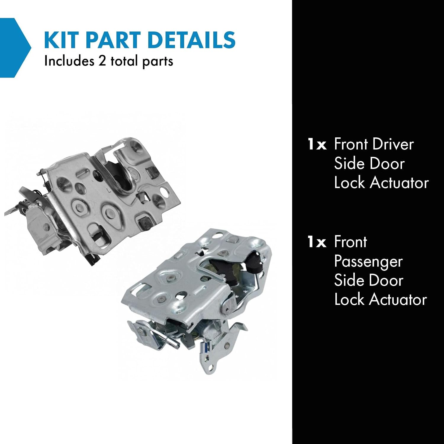 TRQ Front Door Latch Assembly LH RH Pair 2pc for Astro Safari C/K Truck SUV Blazer