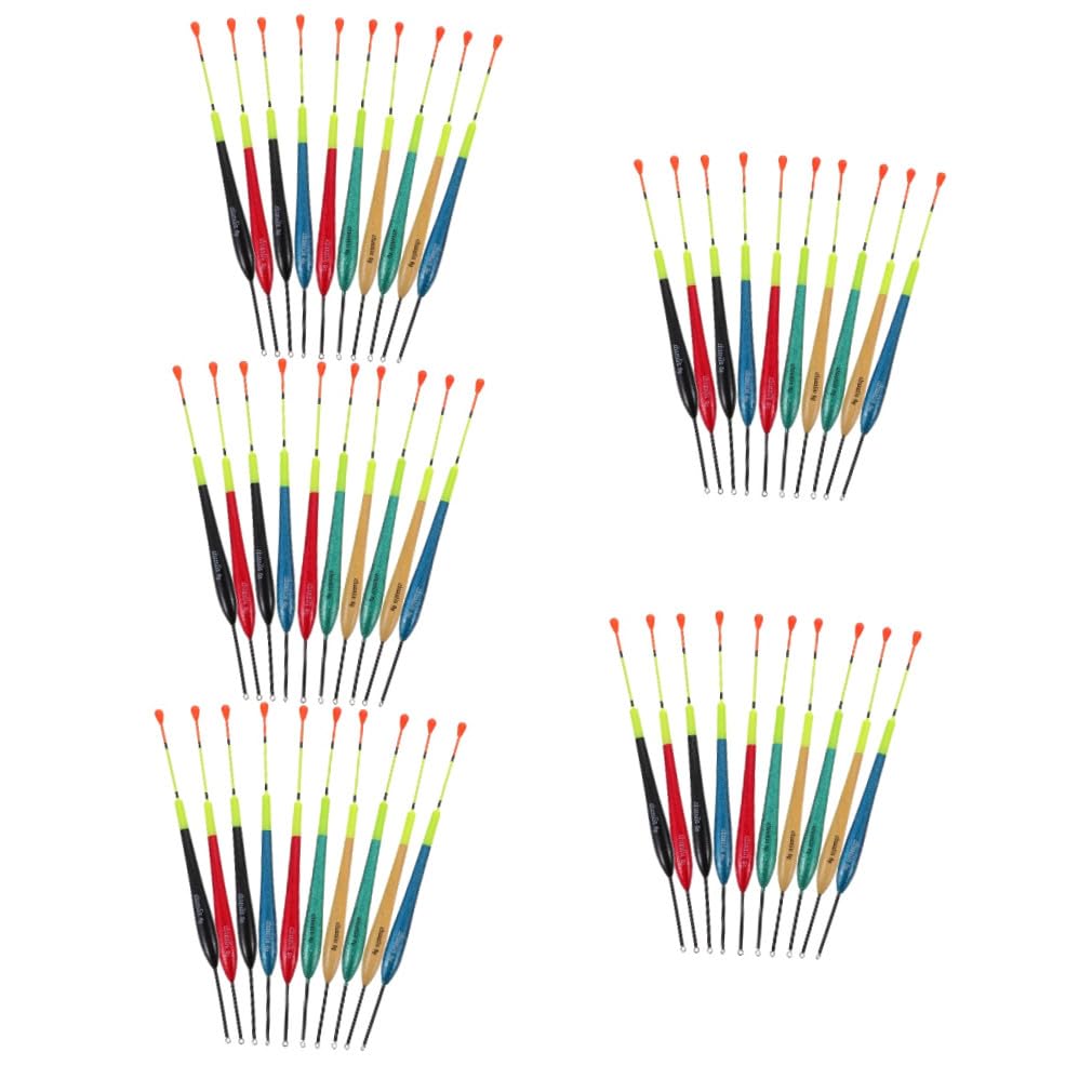 SUPVOX 50piezas Flotadores De Pesca De Flotadores Sensibles para Pesca Ríos y Mar para Mantener El Profundidad Deseada