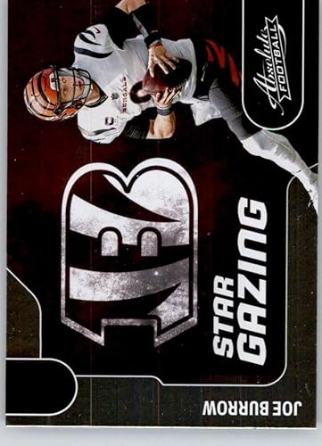 Miniatura 1 de 2022 Panini Absolute Star Gazing Football #5 Joe Burrow Cincinnati Bengals Official NFL Trading Card (Stock photo shown, card is straight from pack