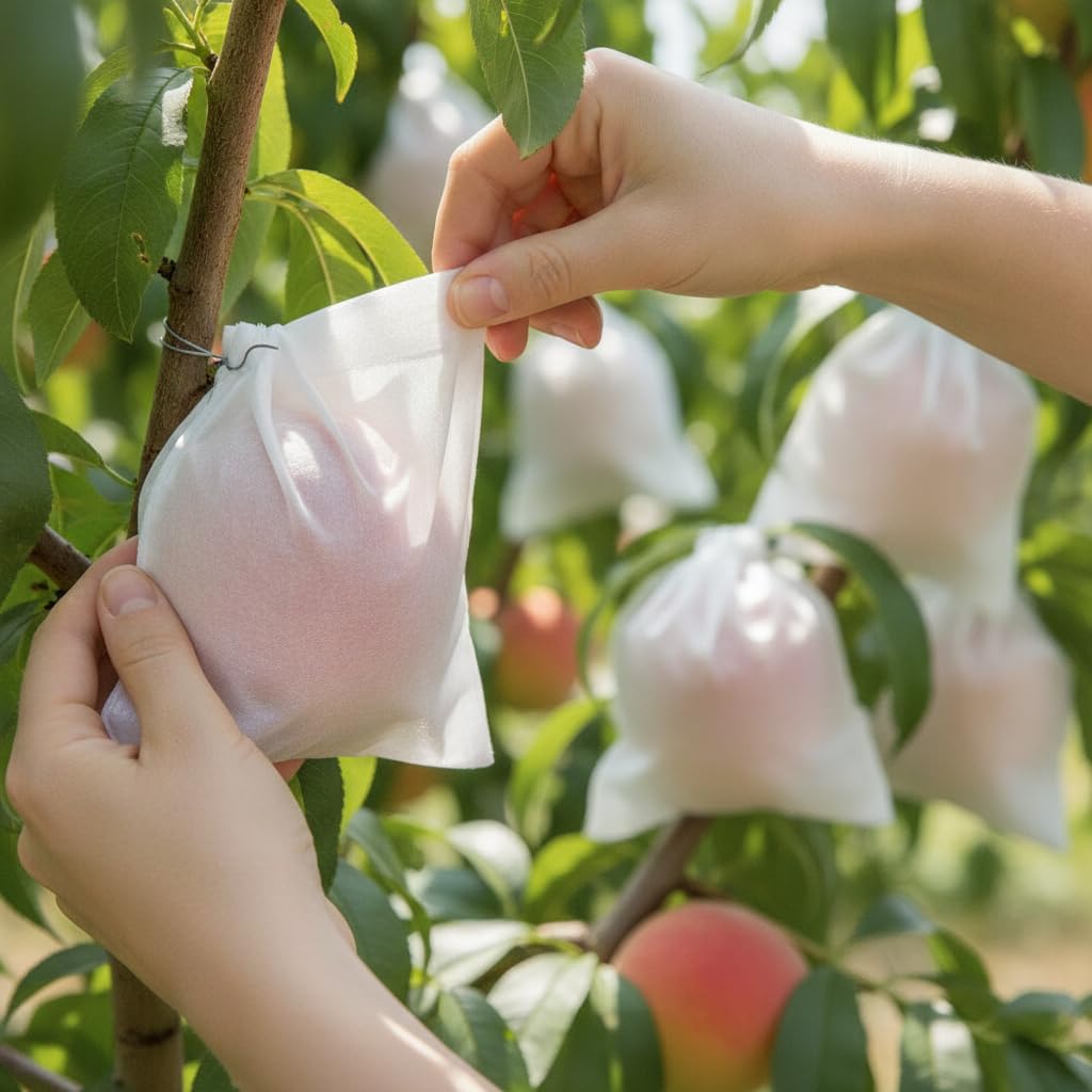 Bolsas Protectoras para Fundas Antipájaros para Frutas y - para Exteriores, Blanco, 16 * 19 (200 Unidades)