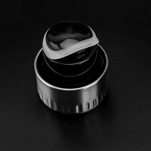 Miniatura 4 de koodee Tapa de repuesto para botella de agua de acero inoxidable con forma de cola de 9 onzas, 12 onzas, 17 onzas, accesorio de tapa sin BPA