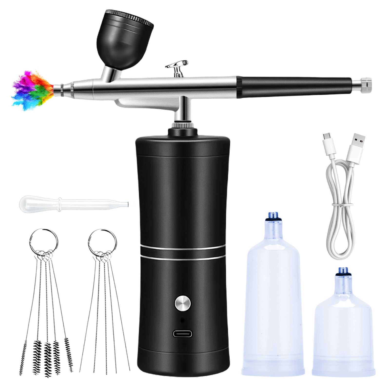 Kit aérographe pour maquillage et décoration de gâteaux portable sans fil rechargeable
