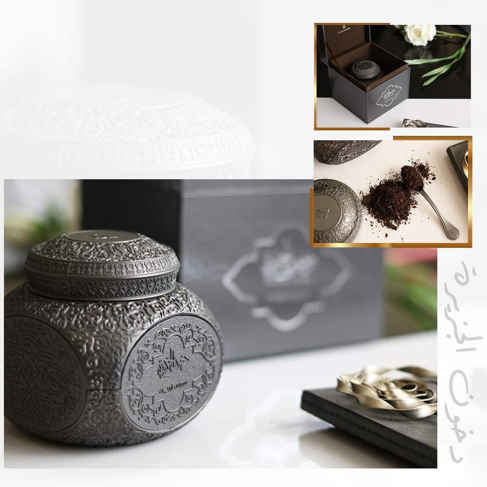Best Cyber Monday 🔥 SWISSARABIAN Bakhoor Dukhoon Al Jazeera (70 gm) | Middle Eastern Incense Shavings | Ornamental Container and a Scooping Spoon, Housed in Luxury Hard-case Gift Set Box | by Artisan Swiss Arabian Oud