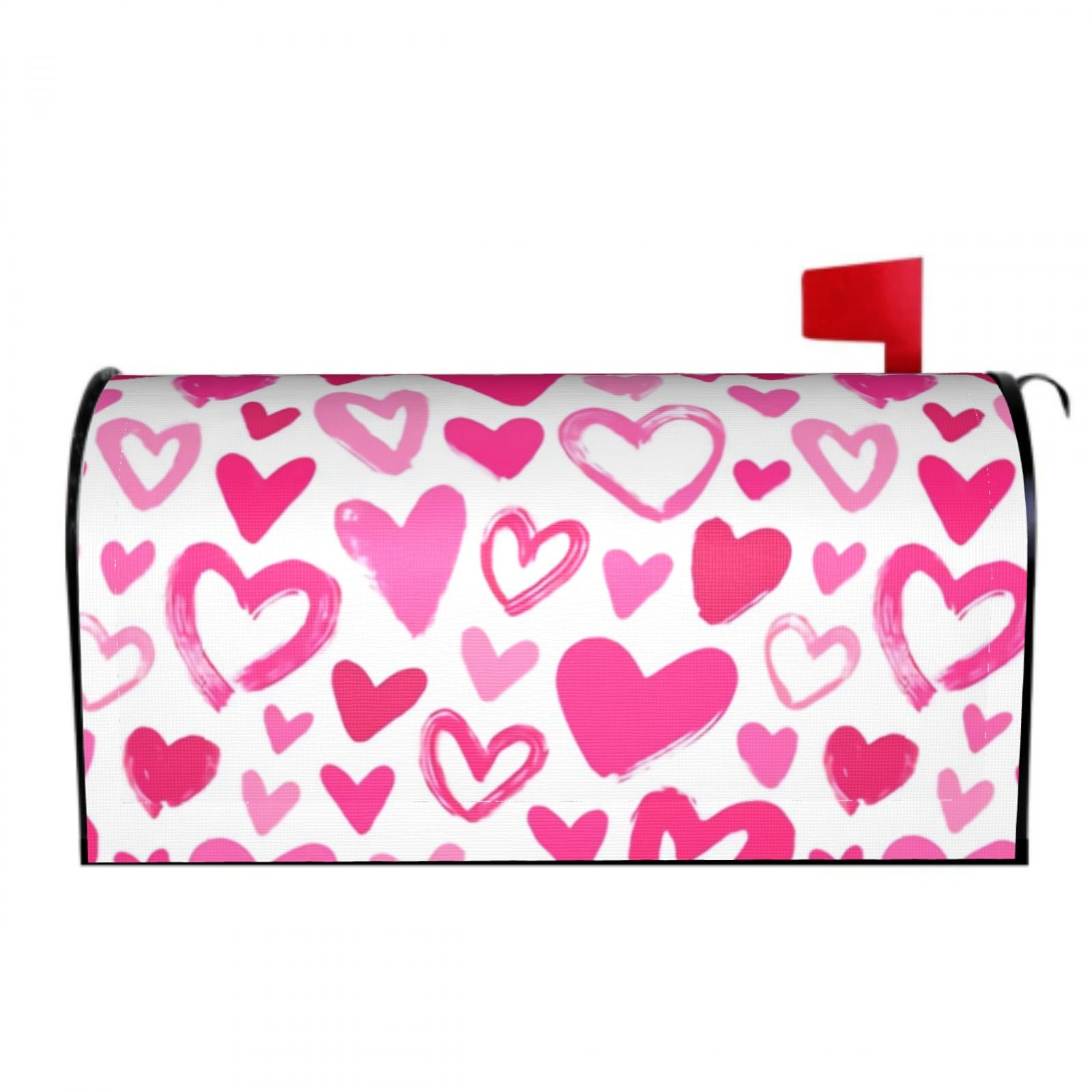 Valentines Day Mailbox Covers Magnetic Wraps Post Letter Box Cover Garden Home Decor 25.5x21 in