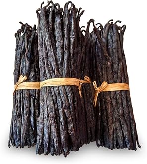 Bhurama agri Premium Vanilla Bean Pods | 14-15 Pod Gourmet Grade A Vanilla Pods 15cm+ | Rich Flavor & Aromatic Beans for Baking, Cooking & DIY Extracts (50 Gram)