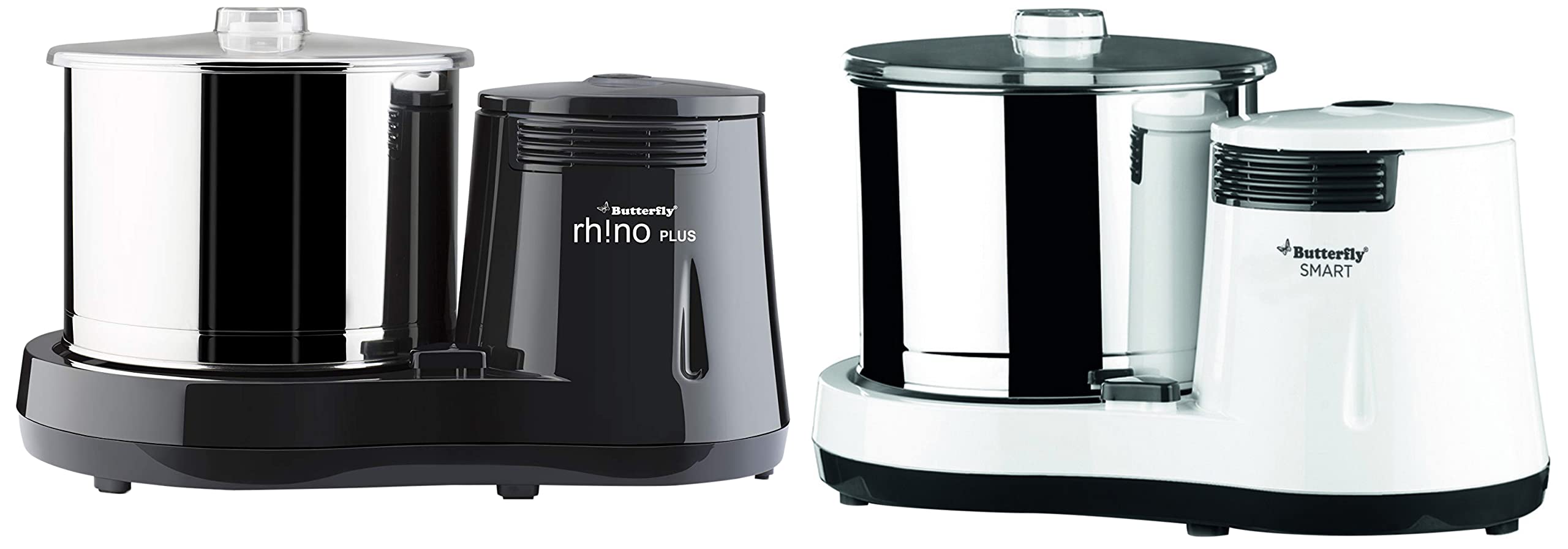 Butterfly Abs Plastic Smart Wet Grinder, 2L (White) with Coconut Scrapper Attachment, 150 W & Rhino Plus Wet Grinder, 2L (Grey), 150W-picture-11