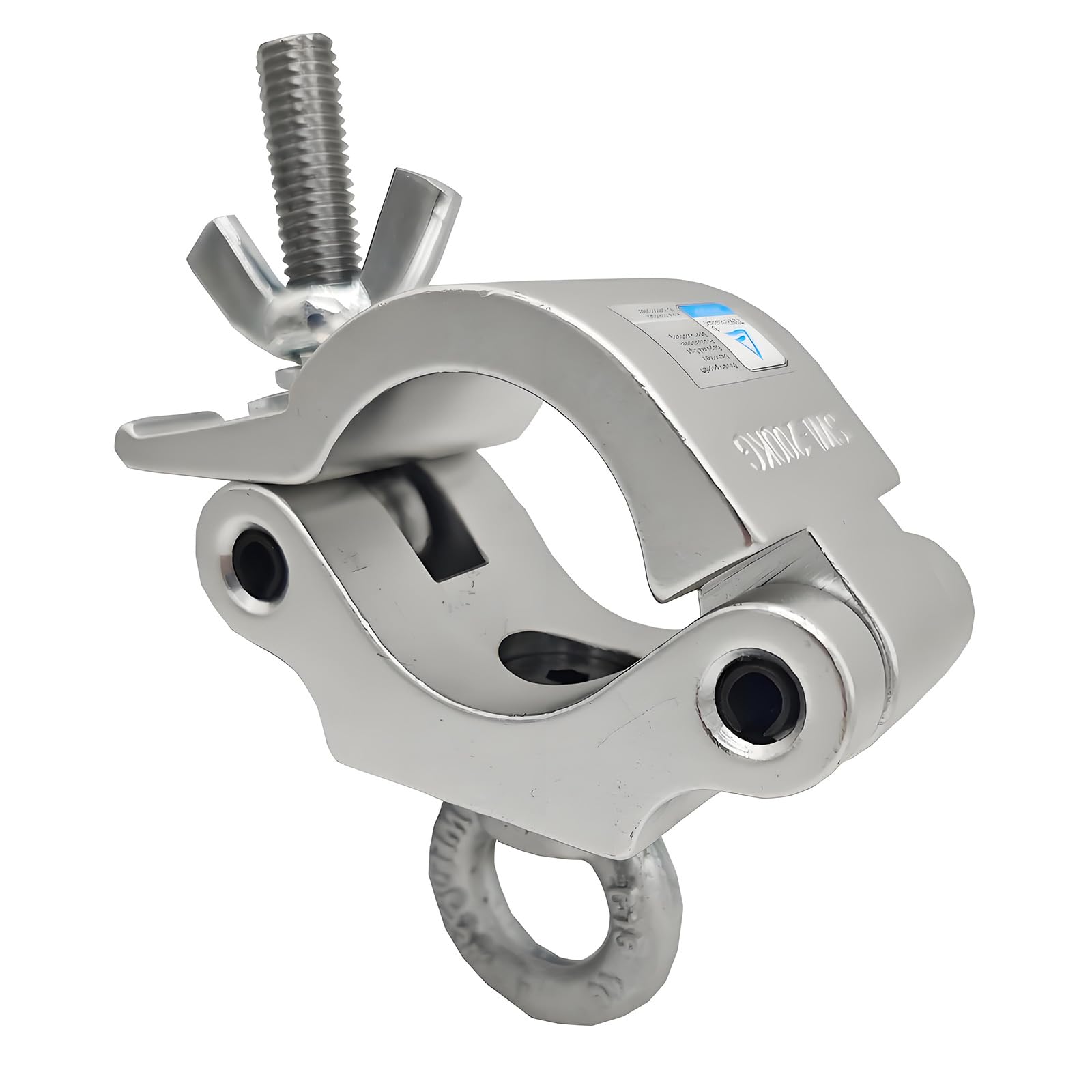 Kaeltsyn A Strength Luminum Lloy Single/Double Rings Clamp Stage Light Pipe Clamp For Secure Connection Enduring High Strength Luminum Lloy Fastener Quick Installation Use