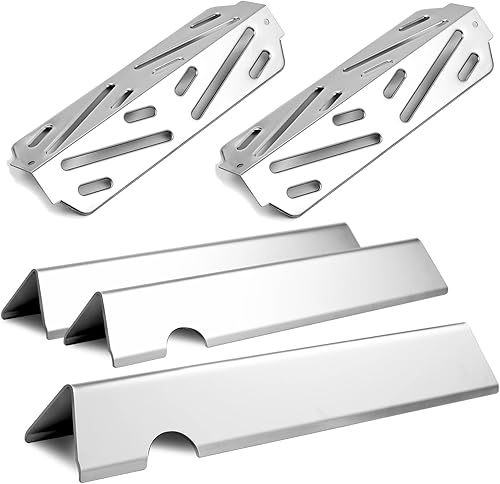 Piezas de repuesto para parrilla, barras aromatizantes, deflector de calor para Weber Genesis II Piezas de parrilla GS4 GBS 66794 Barras de sabor