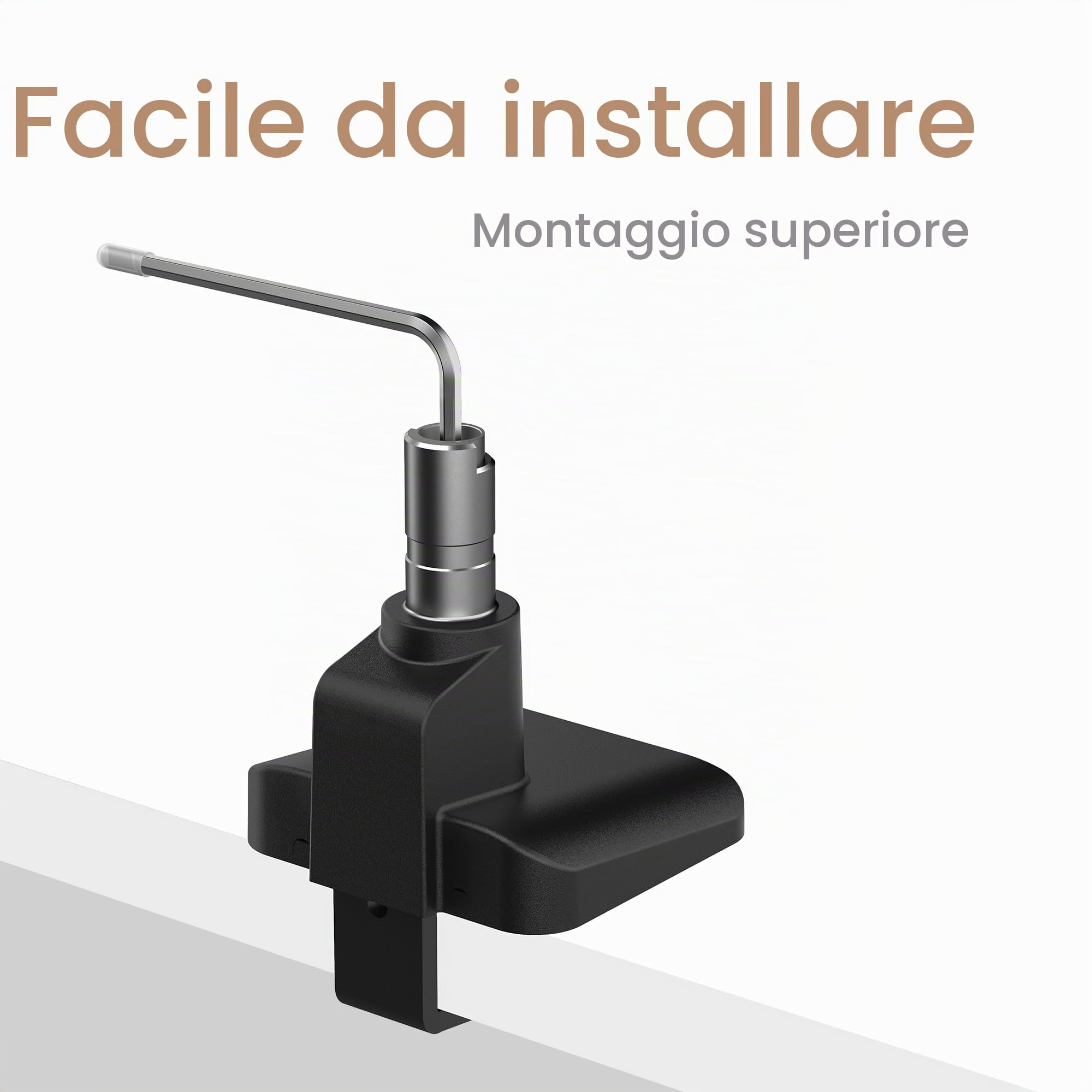 BenQ Ergo Arm BSL01 – Braccio per monitor, regolazione fluida, supporto da scrivania stabile, compatibile VESA (75×75, 100×100), supporta fino a 40" e 11 kg. Spessore scrivania 10~50 mm
