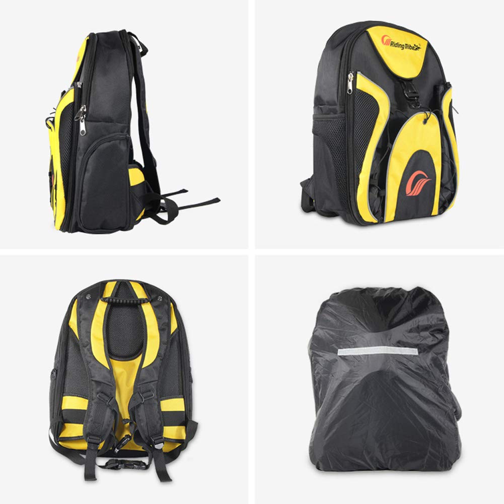 KATUR Plecak na kask motocyklowy, wodoodporny, wielofunkcyjny, bagaż podróżny, kask motocyklowy, plecak 30 l, duża pojemność, torba na laptopa do jazdy, na kemping, do jazdy na rowerze, torba do