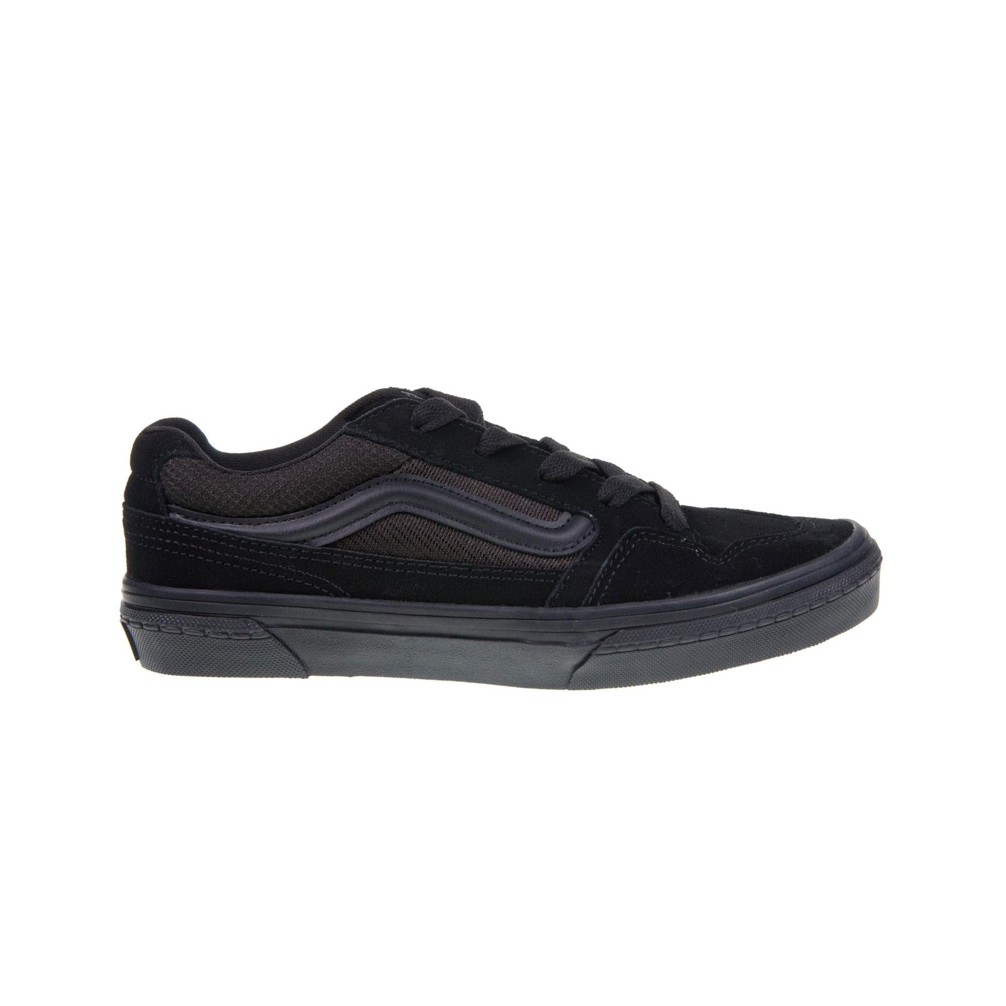 Vans Youth's Caldrone Sneaker, Suede/mesh Black/Black, 6 UK