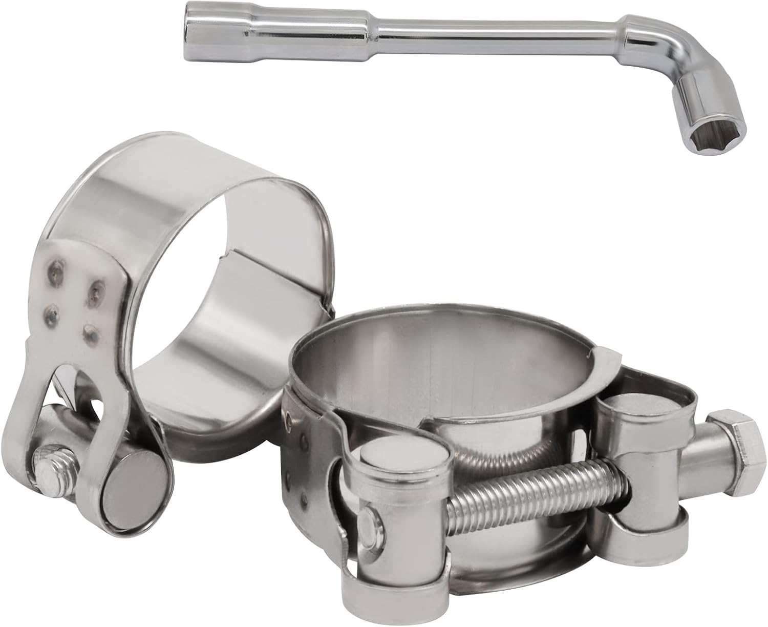Hordion 6 Pack T-Bolt Hose Clamps 32-35mm(1.25" to 1.37") OD Range