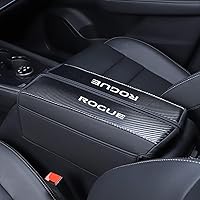 Vista 12 de XITER Protector de funda para reposabrazos de automóvil, 1 almohadilla de cuero para consola central para Nissan Rogue 2014-2020, 2017-2022 Rogue