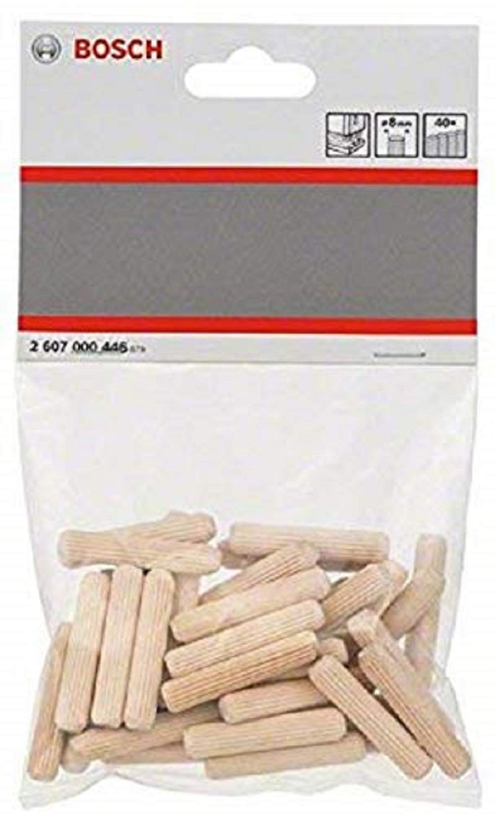 Bosch Wooden Dowel, Beige, 2607000446