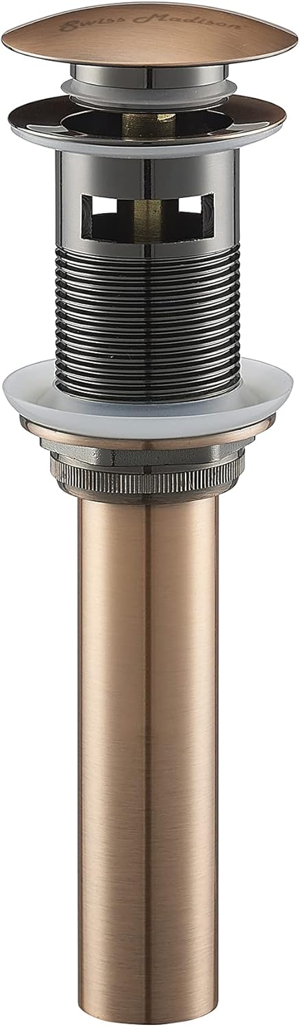 Swiss Madison Well Made Forever SM-PD23G, Residential Pop Up Sink Drain 1.75 in Gold