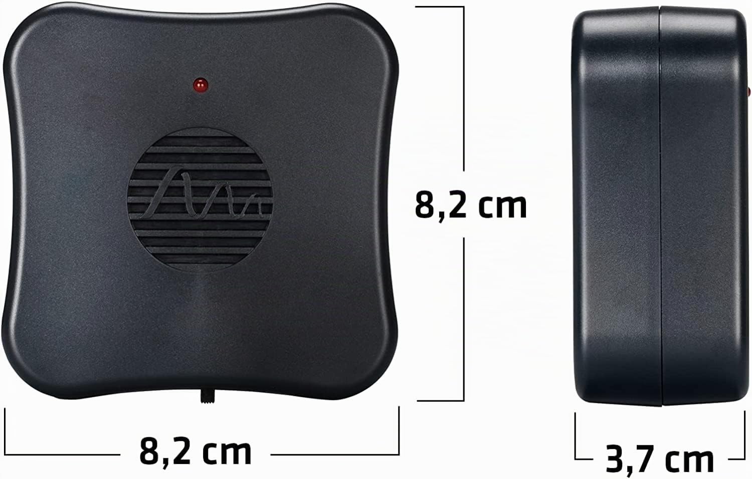 Gardigo® 2X Dissuasori per Topi | Ultrasuoni per Topi | Repellente per Topi a Ultrasuoni | Area di Azione fino a ca.40m² | Anti Topi | Dispositivo Portatile | a Batteria