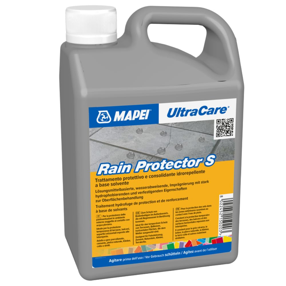 Mapei Trattamento Protettivo Consolidante Base Solvente Terrazze Balconi Rain Protector S 1 LT