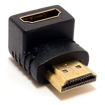 Keple Right Angle HDMI Male to HDMI Female 90 Degree Adapter (Pack of 1) 