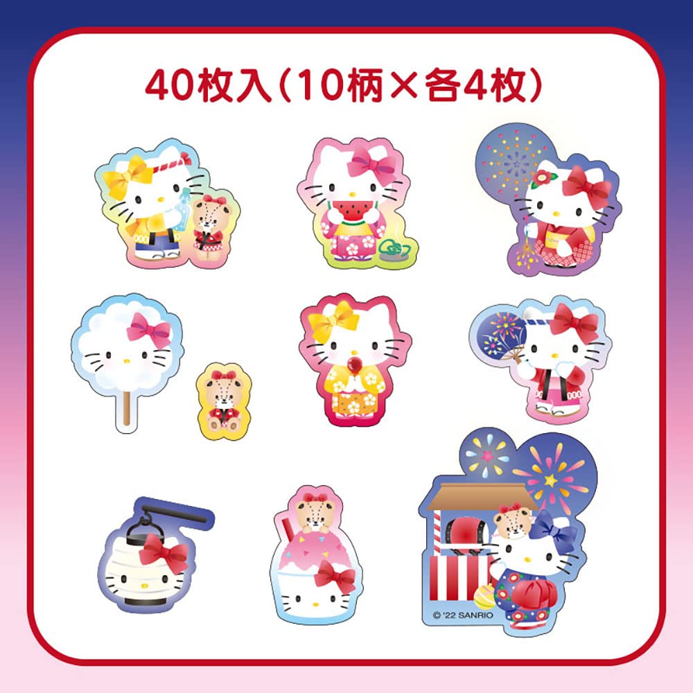 Amazon.co.jp: サンリオ(SANRIO) ハローキティ 夏シール(和風) 987859 