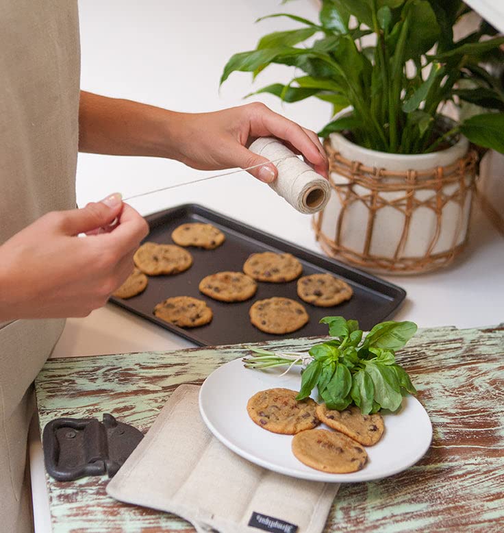 Hemptique Organic Twine Spool for All Your Cooking Needs - Biodegradable Hemp Twine is Ideal for Cooking, Food Preparation & DIY Projects- Improve Your Creations Cotton Twine- 205ft