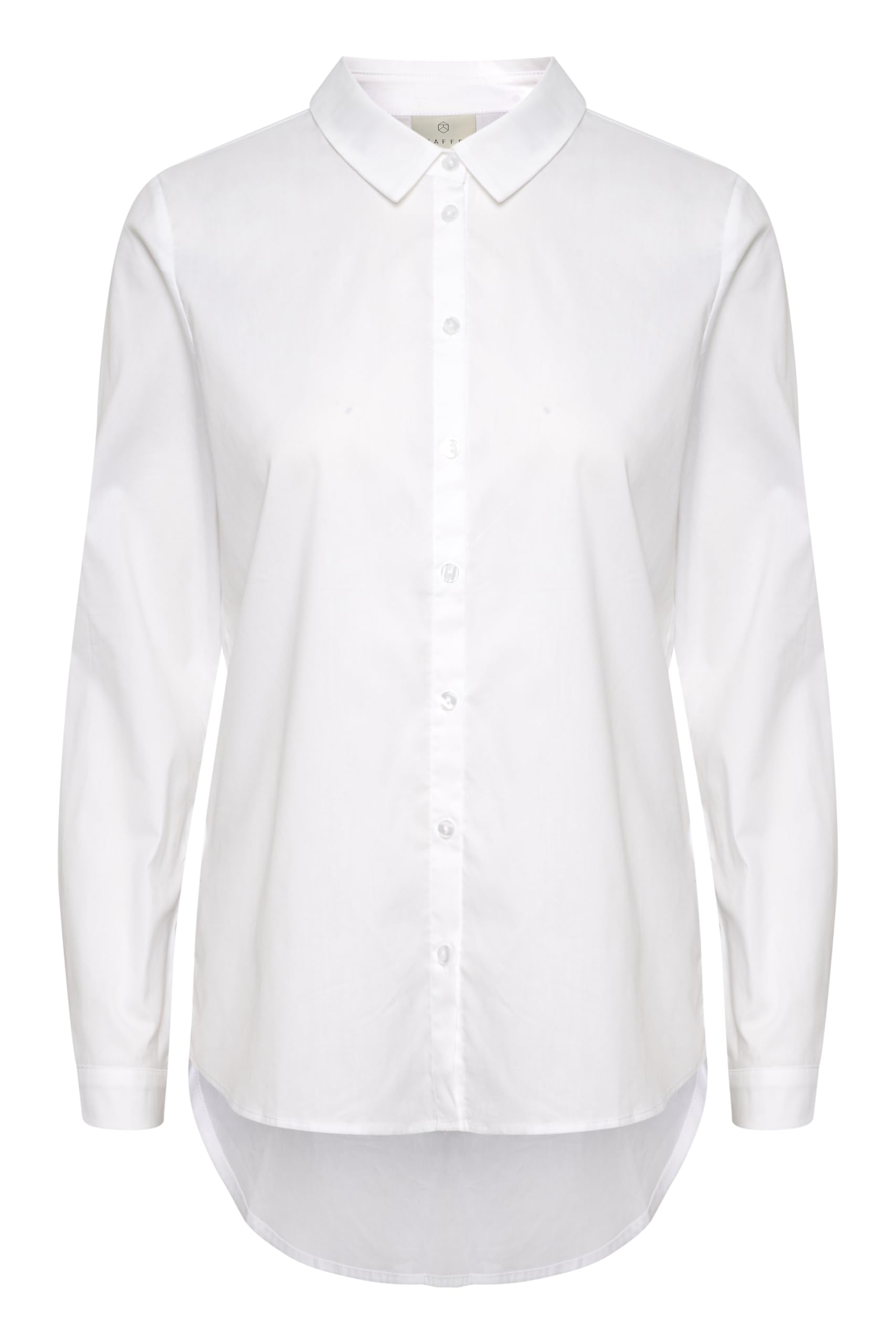 KAFFE Damen Langarm - Hemd KAscarlet Damen Hemd Langarm Hemdbluse Button Down Stehkragen Büroblusen Lässige Oberteile Lange Ärmel