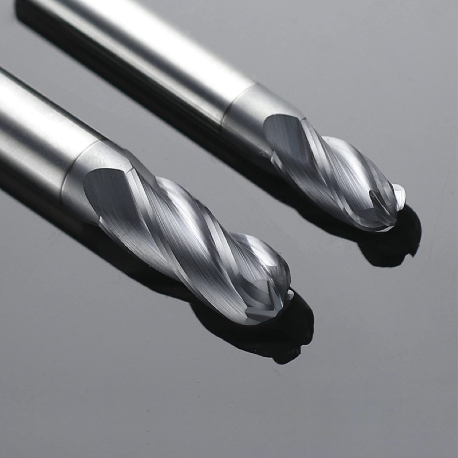 1 Pezzo Fresa A Sfera In Acciaio Al Tungsteno A 4 Lame Fresa Elicoidale Fresa In Metallo Duro Fresa CNC Fresa,R5*20*D10*75