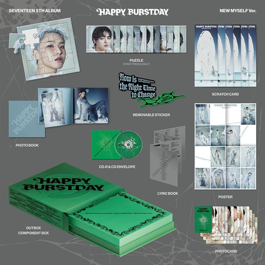Amazon.com: SEVENTEEN - 5th Full Album [HAPPY BURSTDAY] Standard