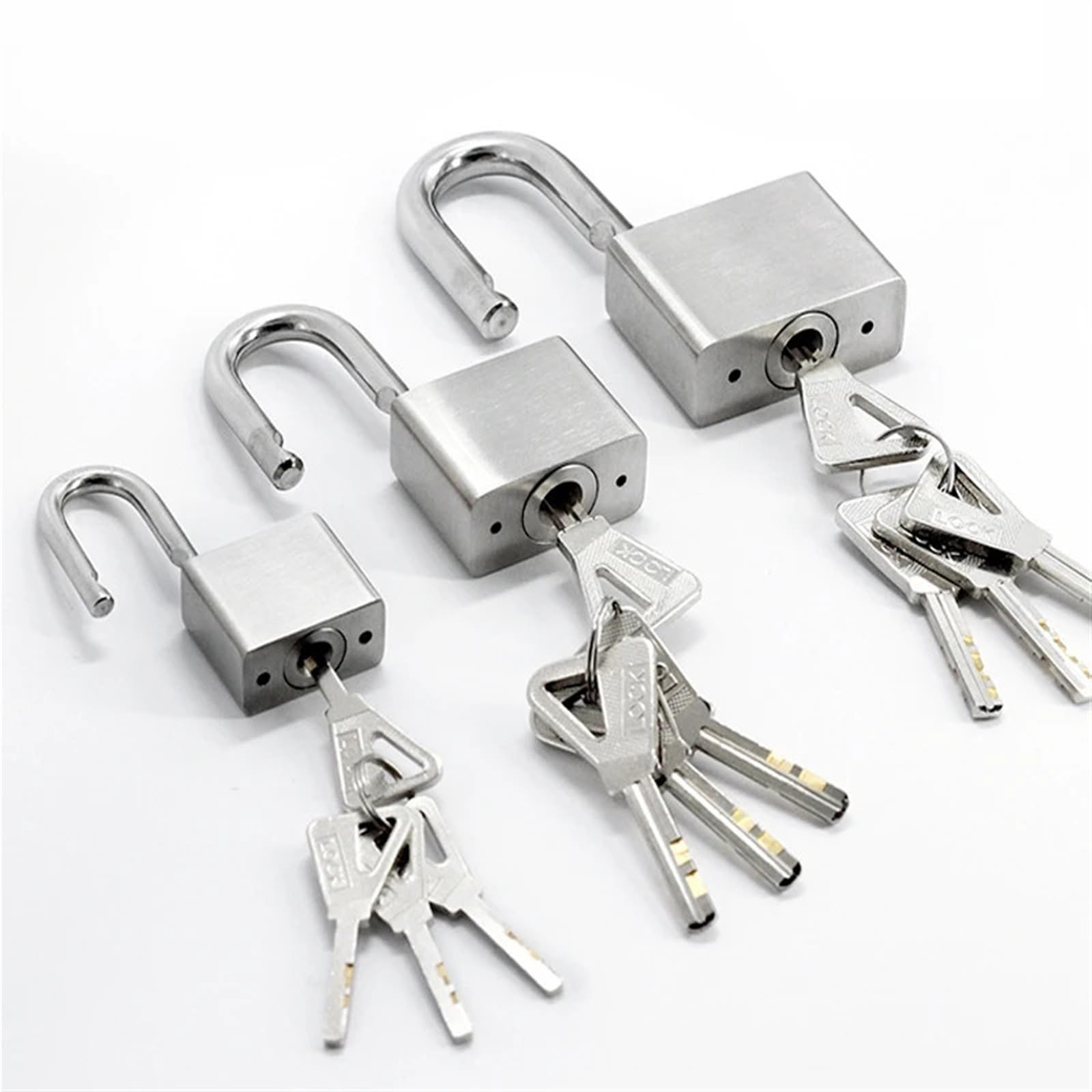Acciaio inossidabile Lucchetto Valigia Cassetto Serratura Bagagli Caso Keyed Lucchetto Serrature Con Chiave 1Pcs (30mm Lunghezza)