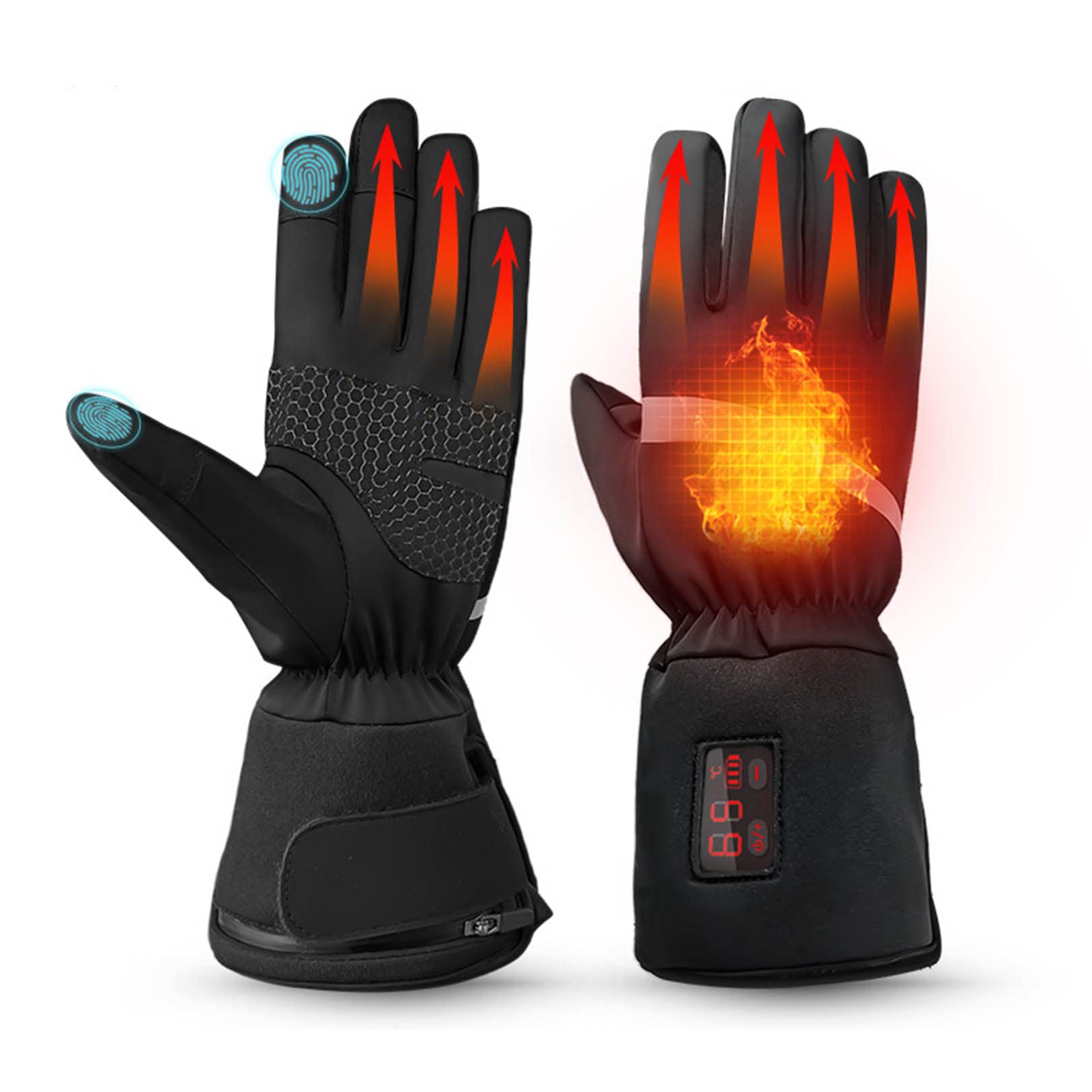 Guantes calefactables para palear la nieve sin sufrir frío en las manos