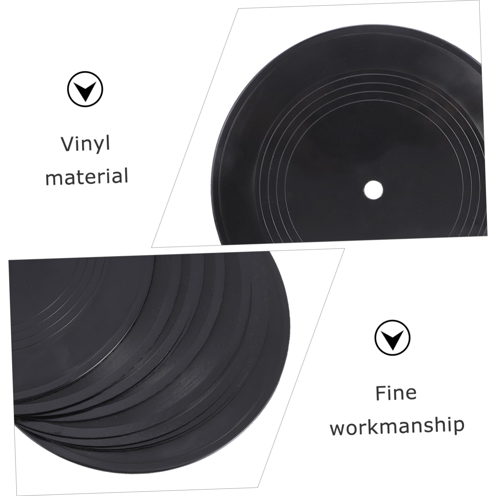 ARTIBETTER 10 Set Decorazioni Murali Alla Moda Decorazioni E Vuoti Per La Decorazione Arredamento Della Stanza Indipendente Camera Adesivi Muro Wall Stickers Vinile Black 10 Pezzi * 10