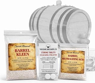 Oak Aging Barrel Restoration and Maintenance Kit For 1-5 Liter Mini Wooden Whiskey Barrels | For Whiskey Barrel Kits, Bourbon Barrel Kits and All Other Small Aging Barrel Products