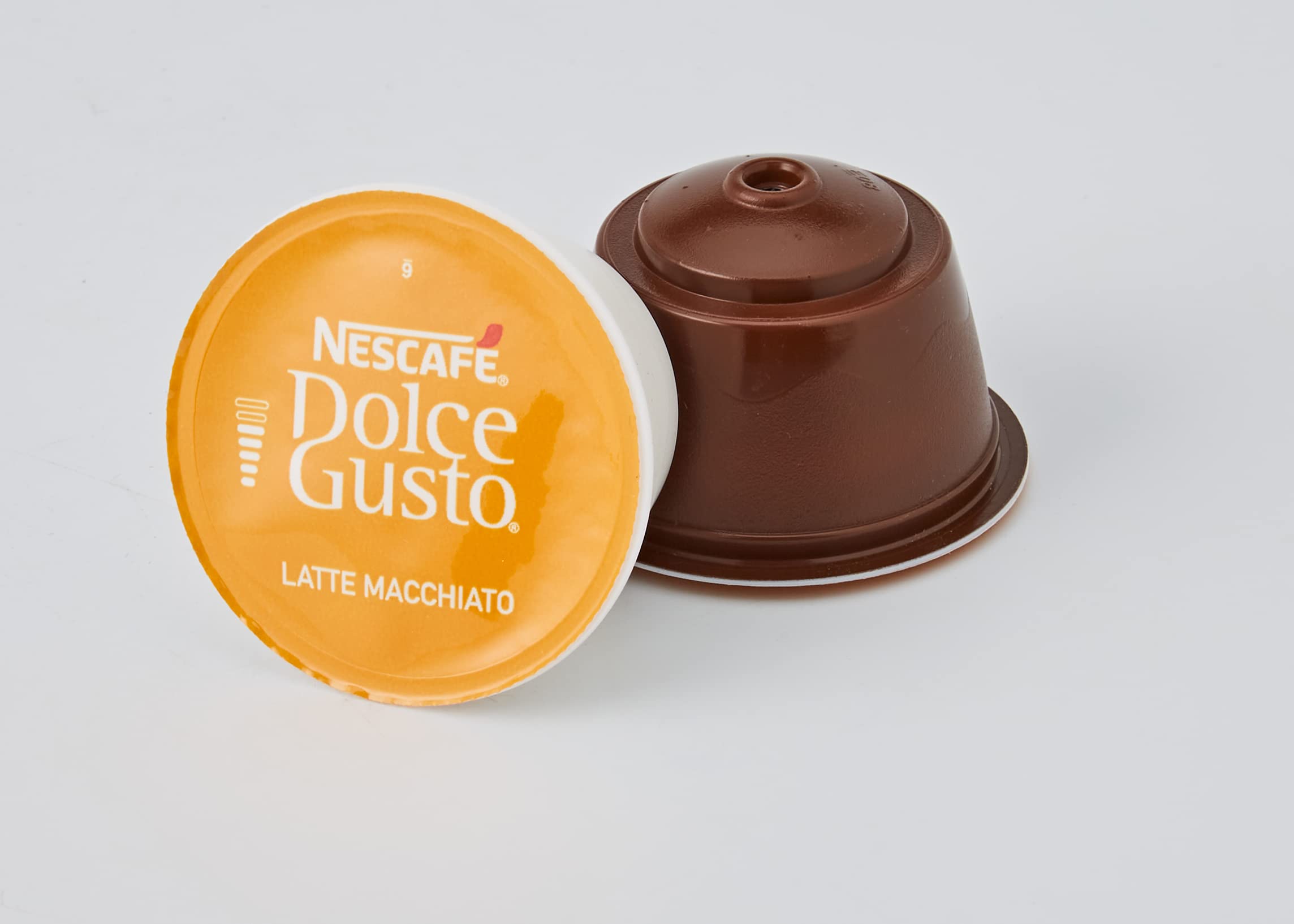 NESCAFÉ Dolce Gusto Latte Macchiato Vorratsbox 90 Kaffeekapseln (Aromatischer Espresso, 3-Schichten -Köstlichkeit aus feinem Milchschaum & Latte Macchiato, 48 Kaffeekapseln