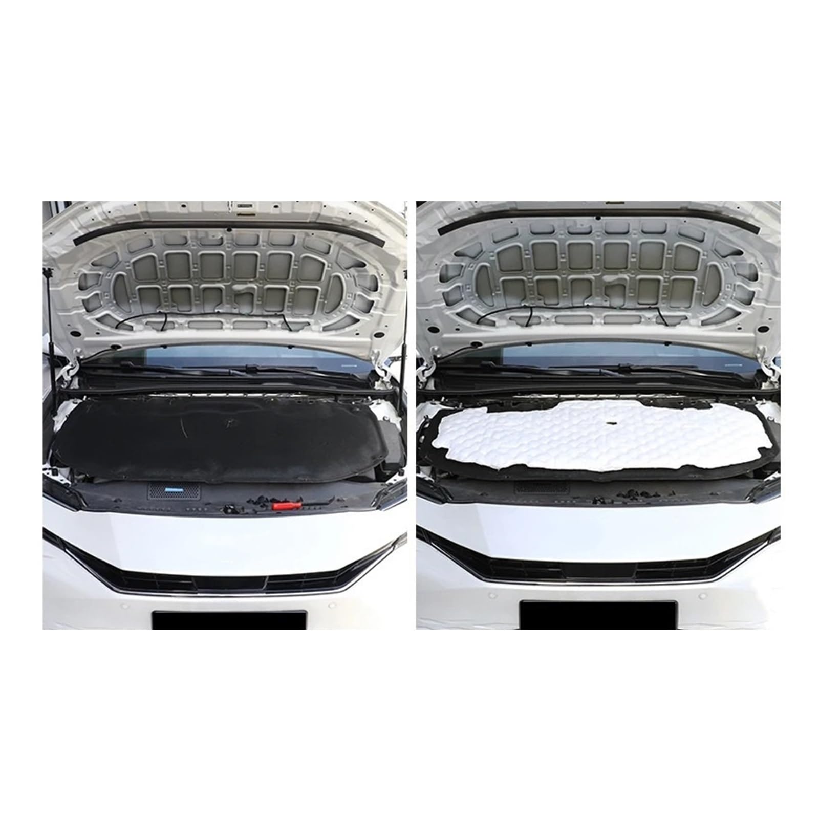 Qopuynh White Heat Sound Insulation Cotton For Camry 9Th Gen 2024 Hood Insulation Pad Heat & Noise Reduction Upgrade