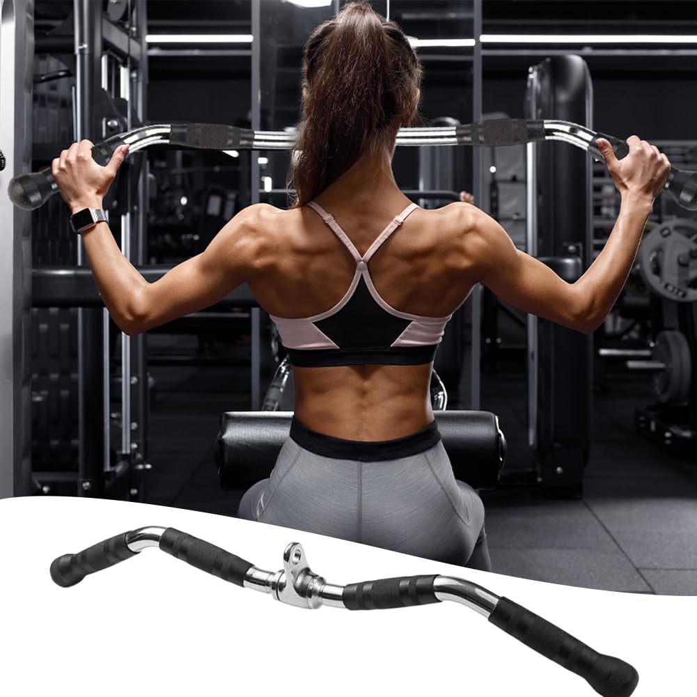 Obrotowy prosty drążek, antypoślizgowy uchwyt, uchwyt typu Lat-Pull-Down, drążek zwijany do domowego sprzętu fitness