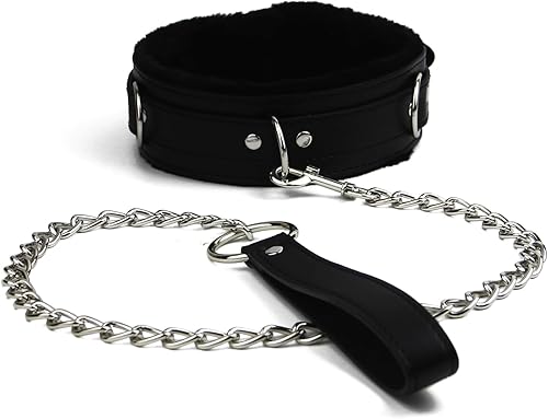 Gargantilla de cuero de la PU para las mujeres con cerradura Tamaño ajustable del collar