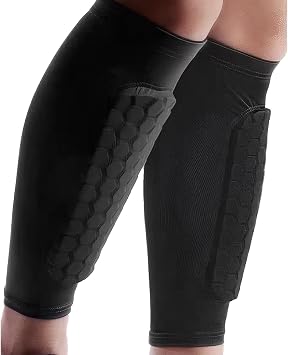 Soccer Shin Guards Pad Sleeves Protective Socks Football Pads Kids Joga Sports Protector Sleeves Defender Gear for Men Women Teenagers Rugby Skiing Running Training