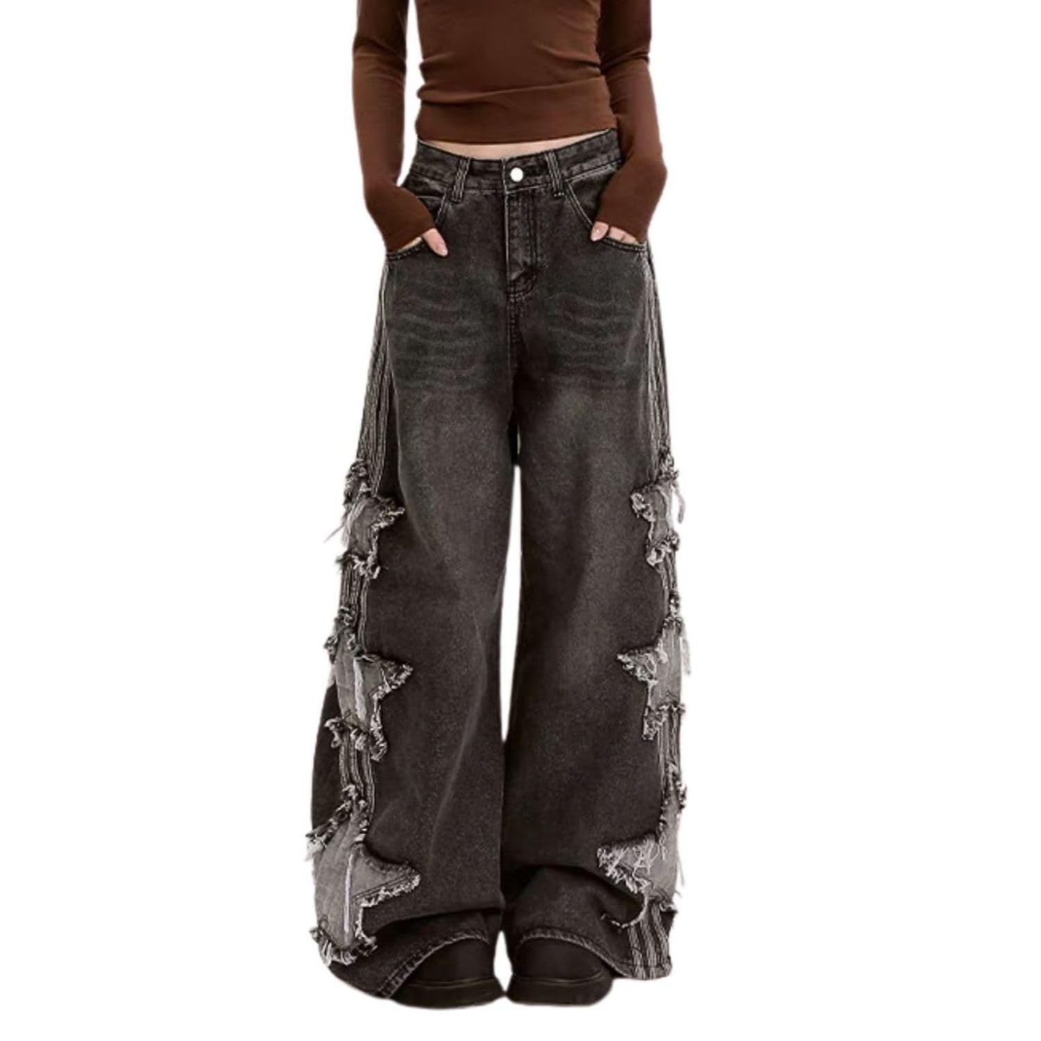 Star Jeans for Women Girls Baggy