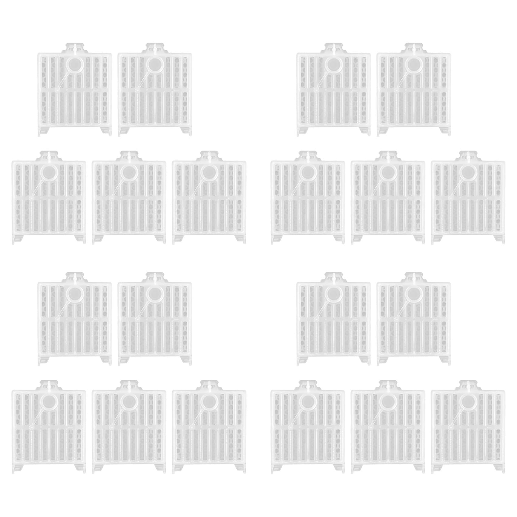Jnchdghwa Beekeeping Cage Bee Moving Cage Bee Catcher Cage Plastic Rearing Transport Cage Tool Beekeeping Accessory(20pcs)